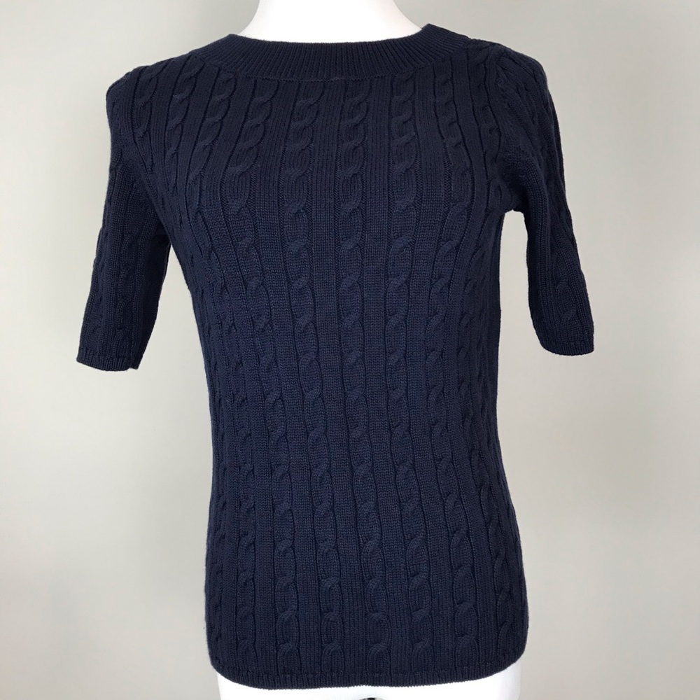 Talbots Navy blue top size MP